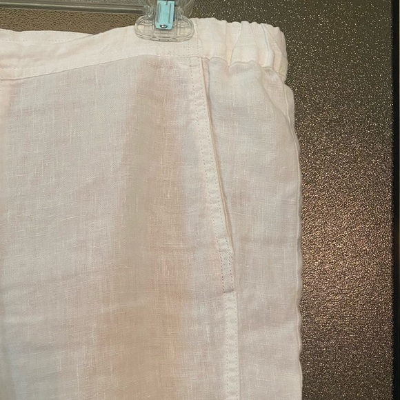 J. Jill Love Linen White Drawstring Pants - Picture 5 of 10
